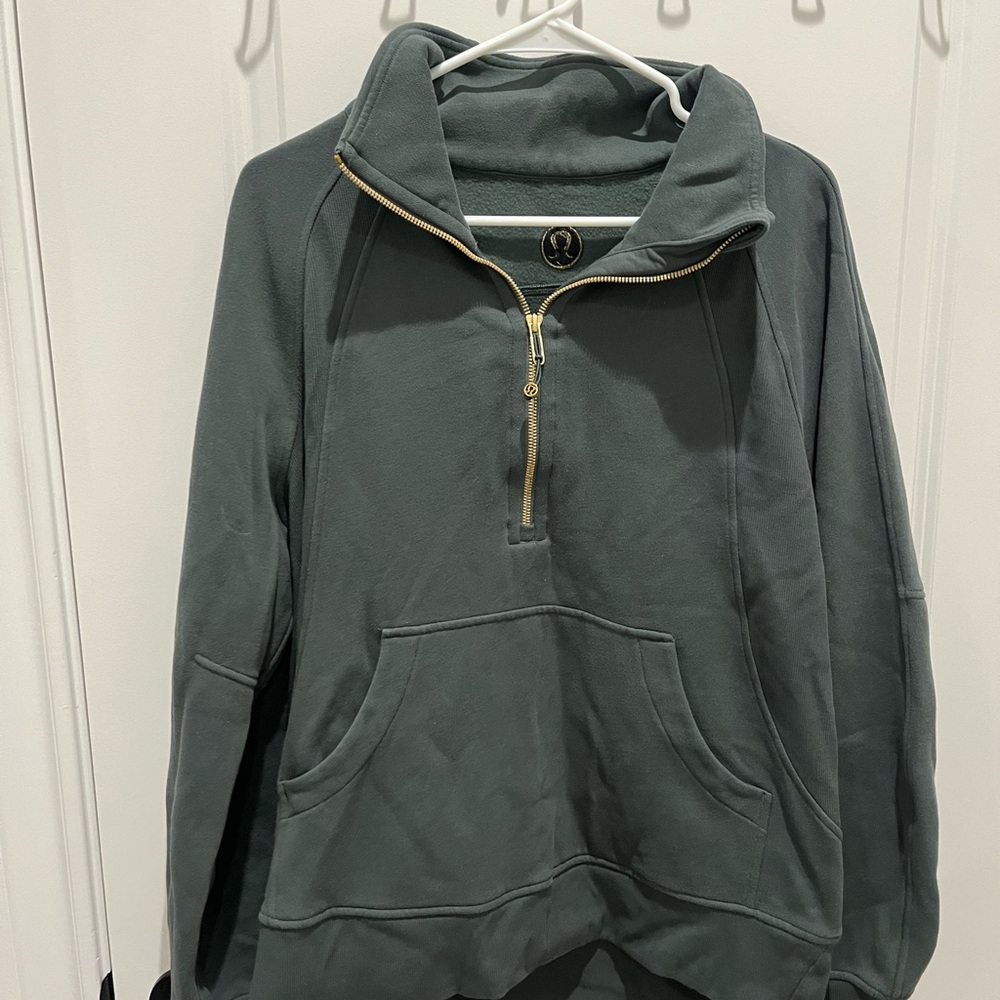 Lululemon Green Quarter-Zip Sweater